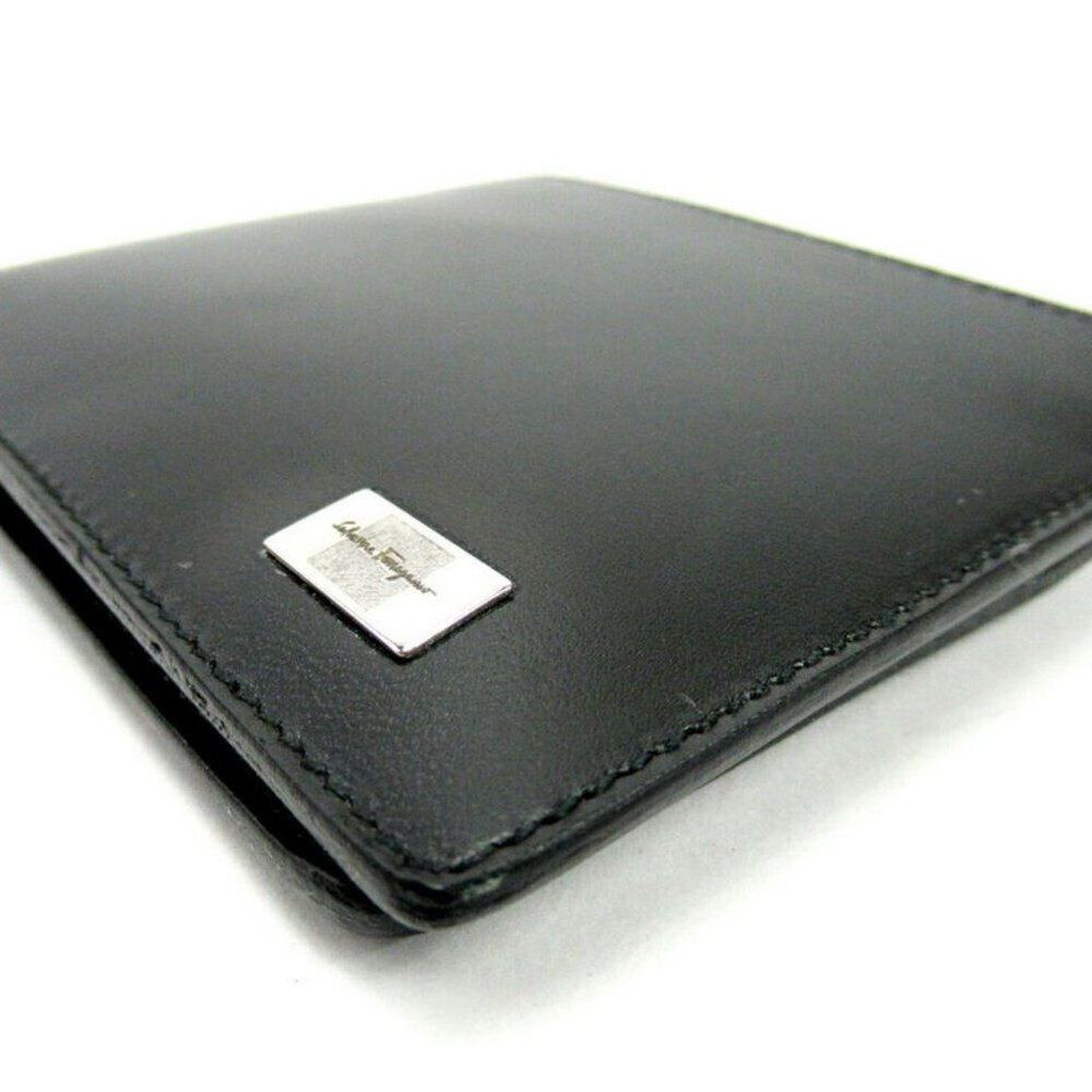 Salvatore ferragamo Two-fold wallet leather Auth used T10158 - Picture 4 of 8